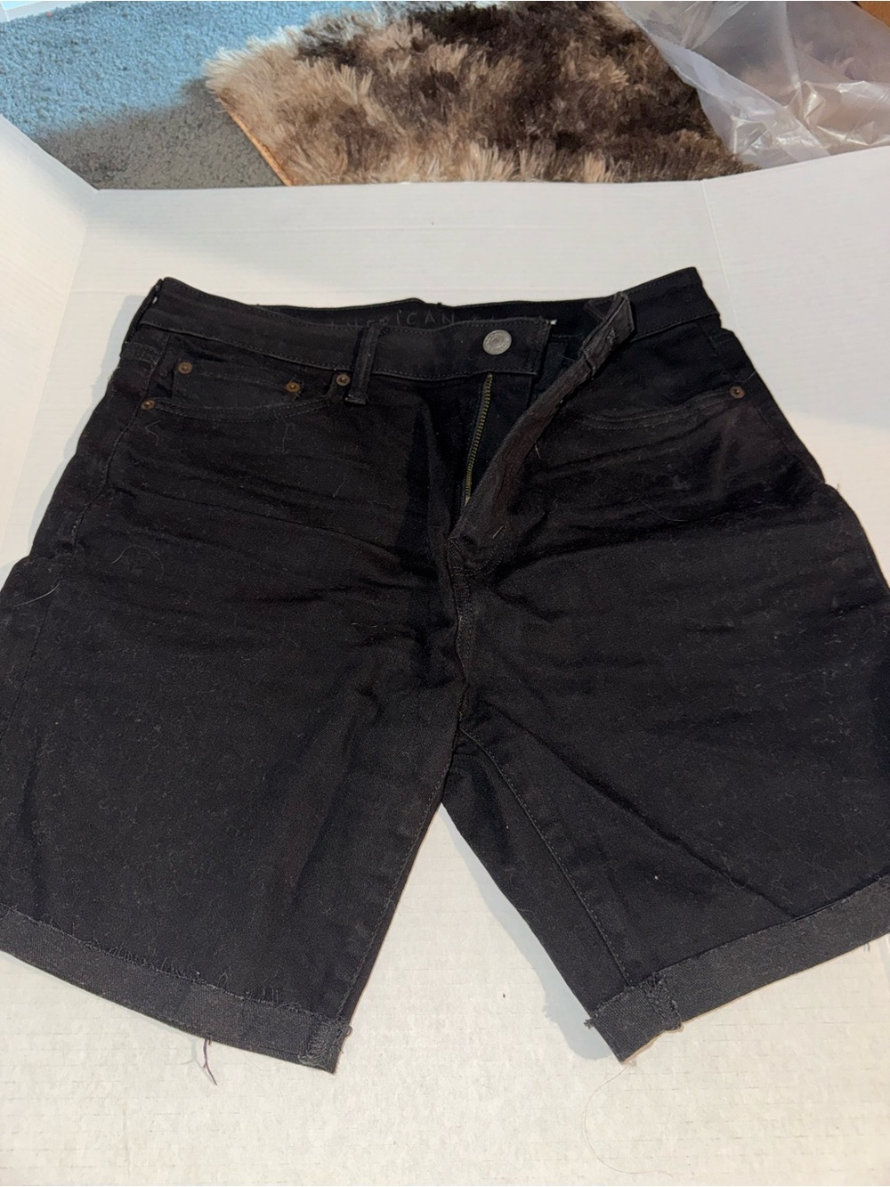 American Eagle Outfitters Black Denim Shorts